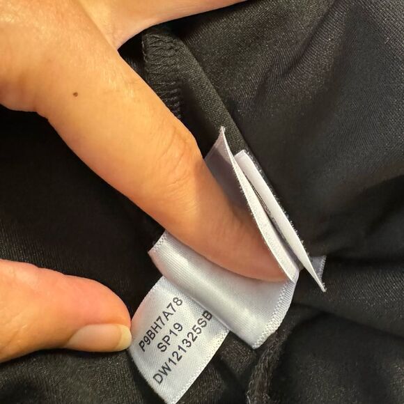 DKNY Black Zipper Trim Asymmetric Blouse Top - Picture 6 of 7